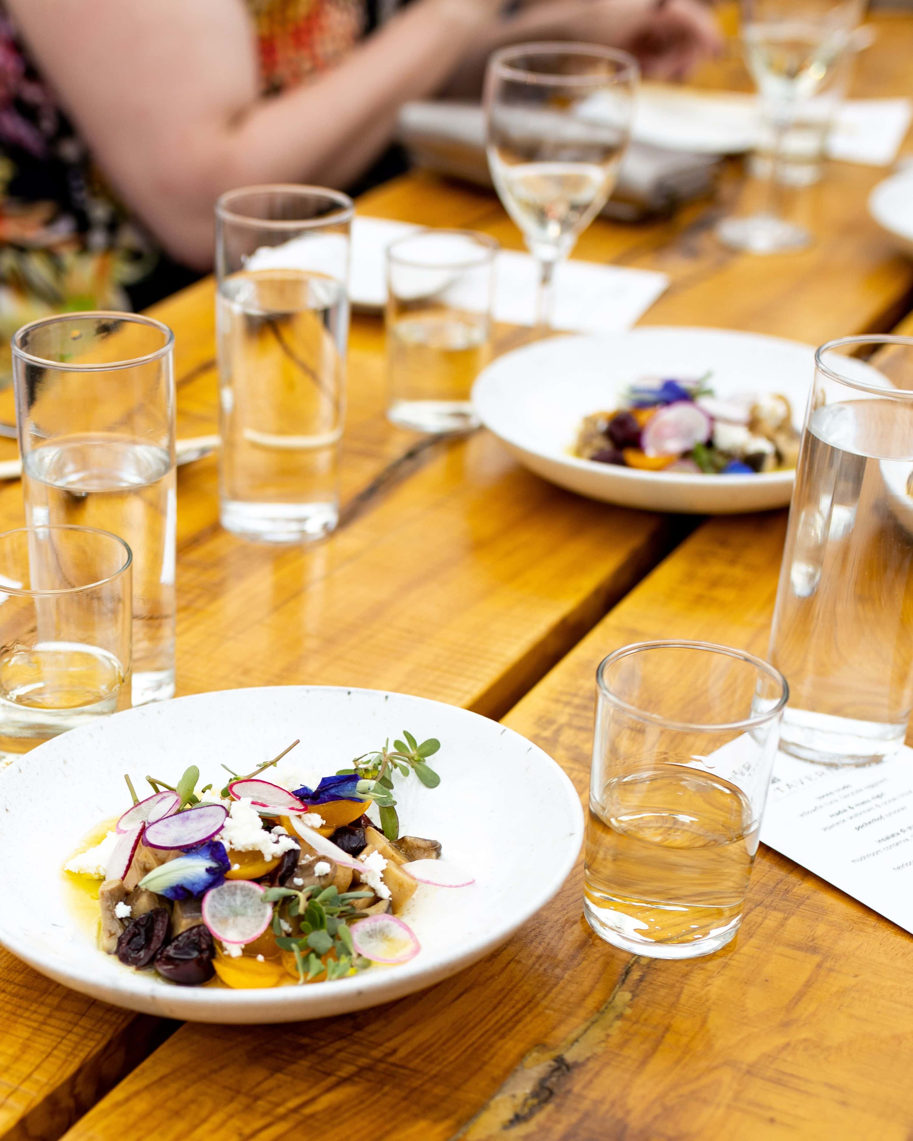 plated dish at uchiko spring event